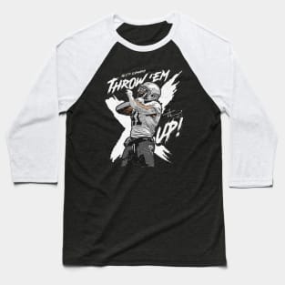 Alvin Kamara New Orleans Throw Up The X Baseball T-Shirt